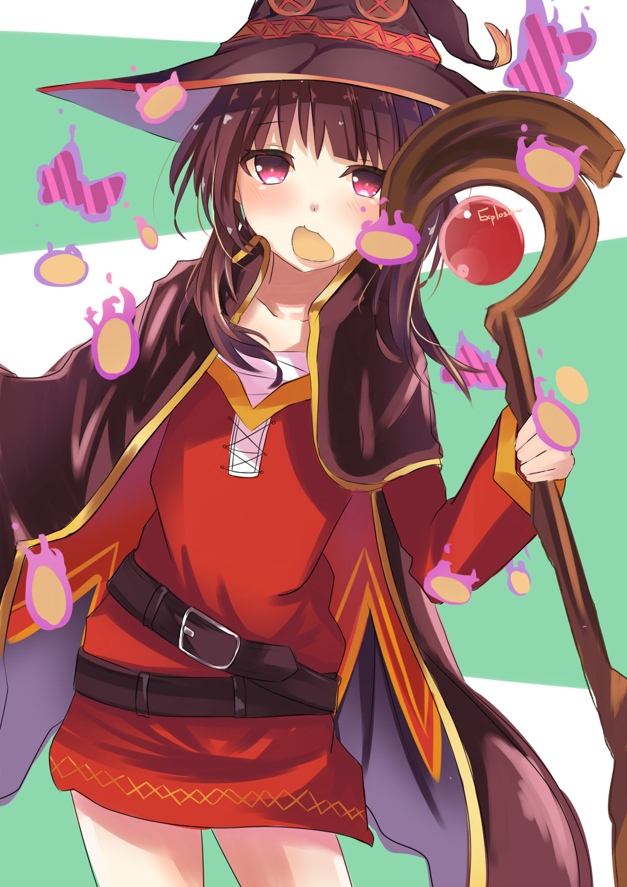 爆裂魔法师惠惠插画分享,可爱萝莉,为美好的世界献上祝福