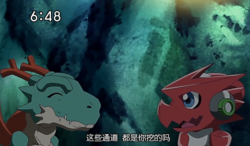 《数码宝贝》中纯血的"龙型"数码兽有:龙仔兽,核龙兽,火山龙