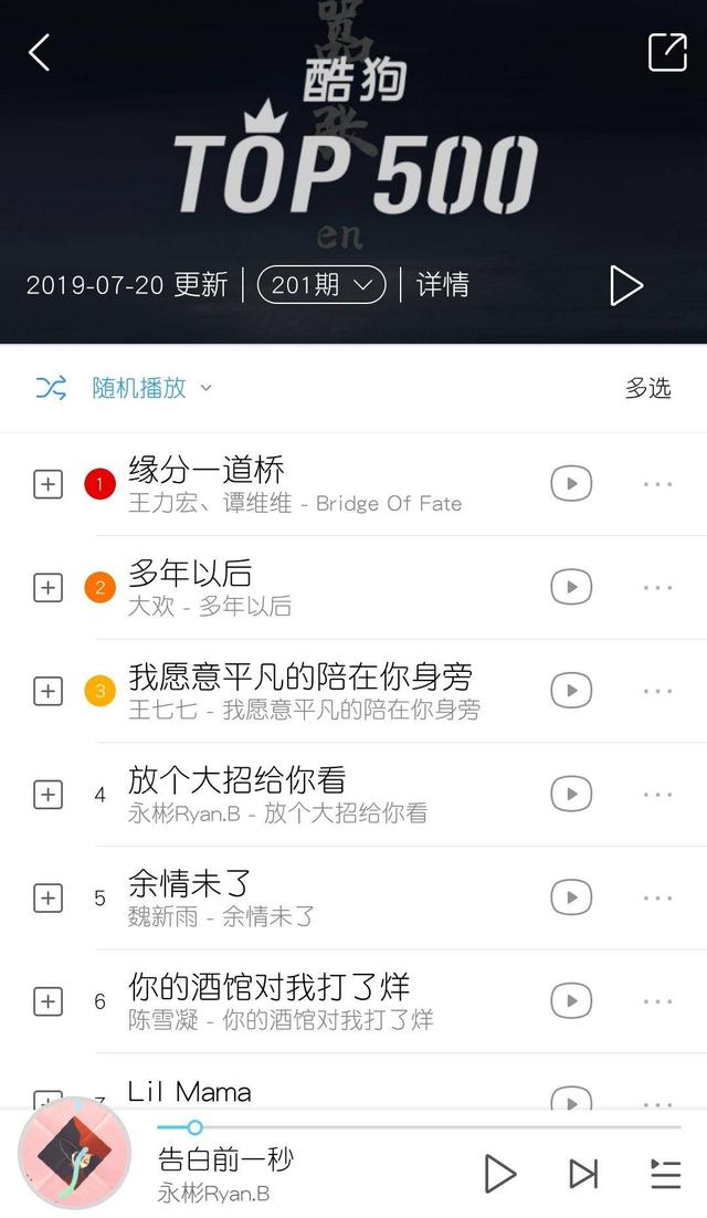 小鹿乱撞 永彬ryan B又出新爆单 将会在酷狗放个大招给你看 快啵