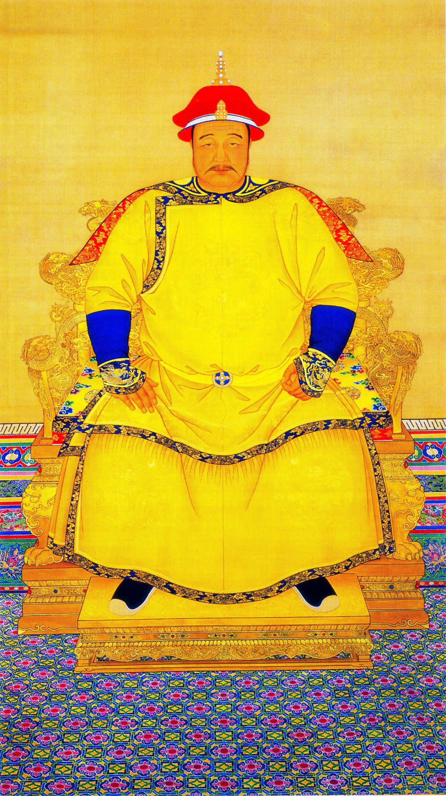 清朝12位皇帝画像图片