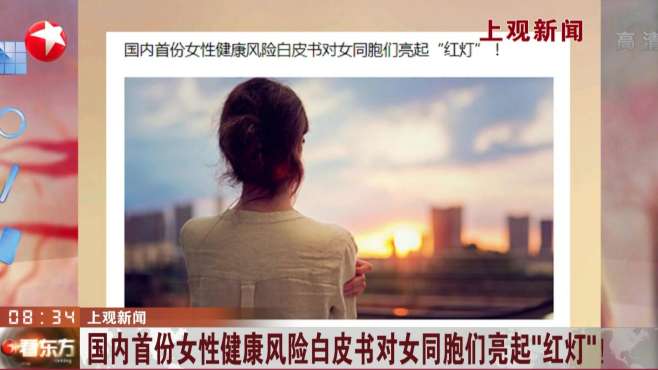 [图]上观新闻：国内首份女性健康风险白皮书对女同胞们亮起“红灯”！