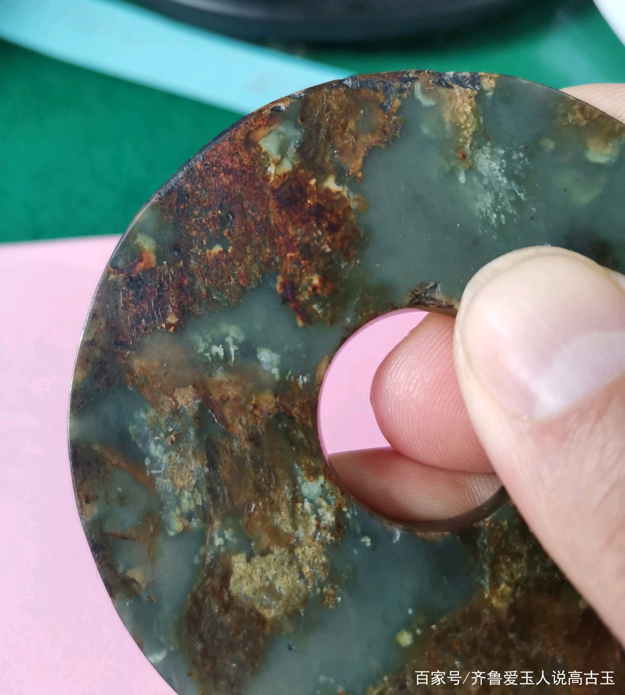 老三代时期河磨玉玉璧