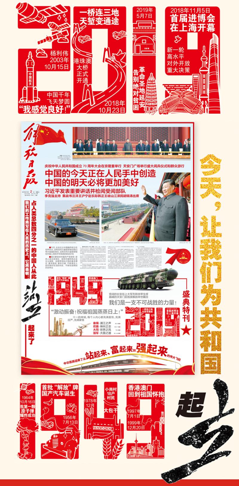 早读|上海党报前4版有重大变化!让我们为人民共和国起立!