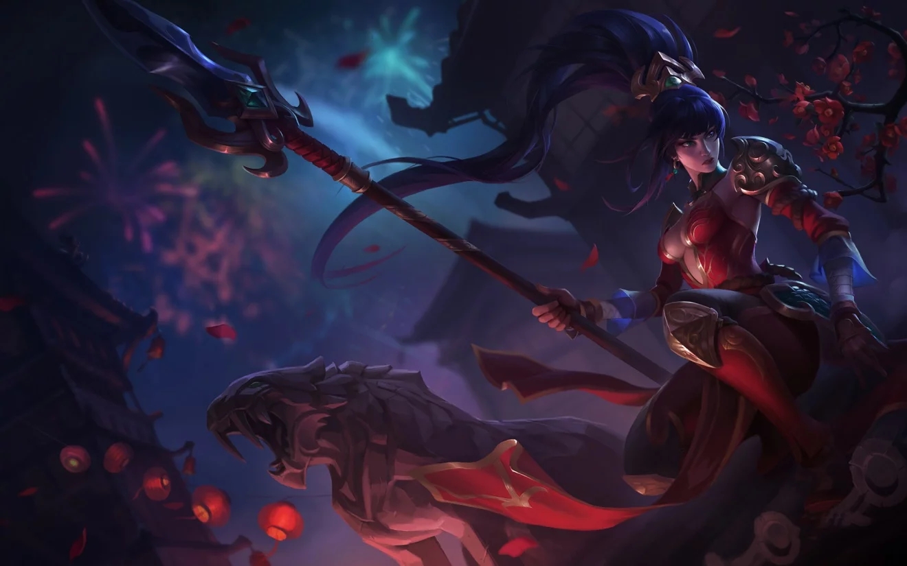 英雄联盟豹女奈德丽的新版皮肤原画,看好自取吧(无水印)