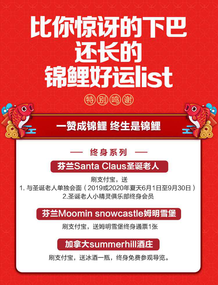 2019支付宝全球锦鲤出炉了