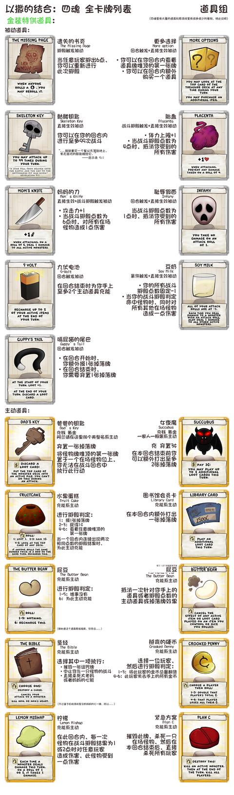 以撒的结合牌有什么用