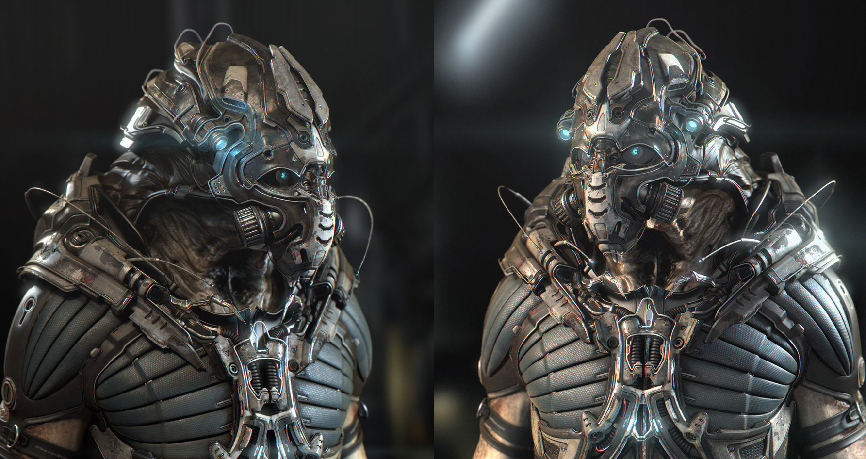 美国设计师的一组3d机械和怪物概念设计作品!可谓相当脑洞大开!