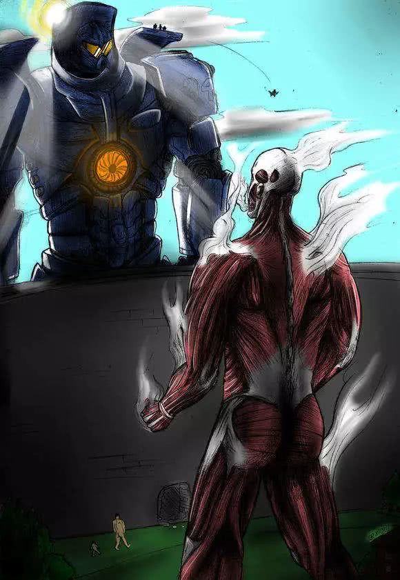 巨人打赢机甲?当环太平洋机甲遇到《进击的巨人》