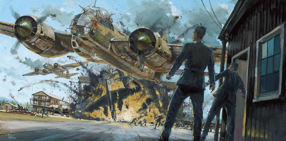 战争题材绘画欣赏:成功展现生死瞬间 营造惊心动魄的紧张气氛