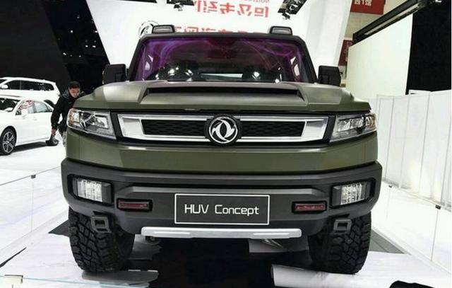 东风huv量产车型曝光,非承载式车身 四驱仅10万,秒杀悍马