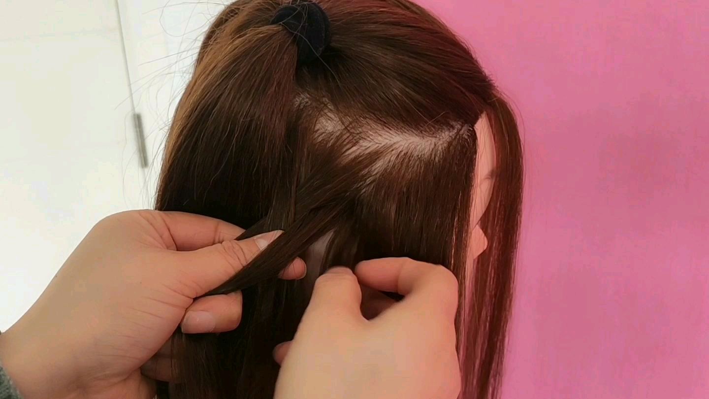 古风 汉服汉饰发型编发教程,喜欢的小姐姐可以学起来