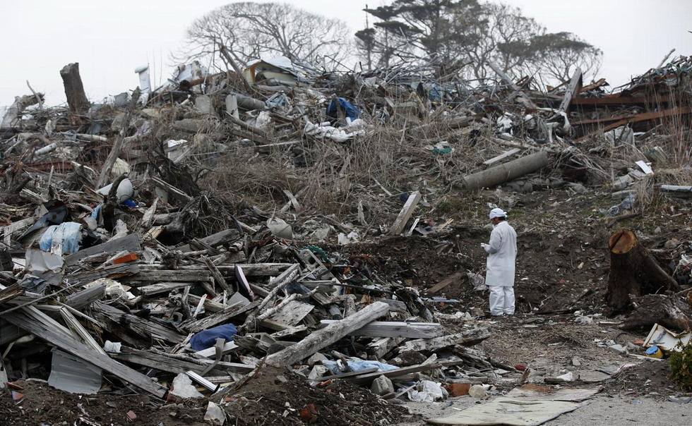 福岛核电站核事故垃圾袋被冲走 有10袋内容物遗失