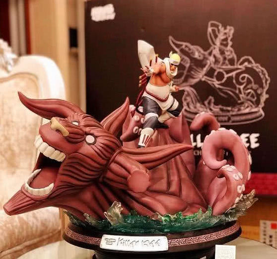 小哥晒奇拉比手办,八尾牛鬼霸气侧漏,却被尾巴破坏气氛!