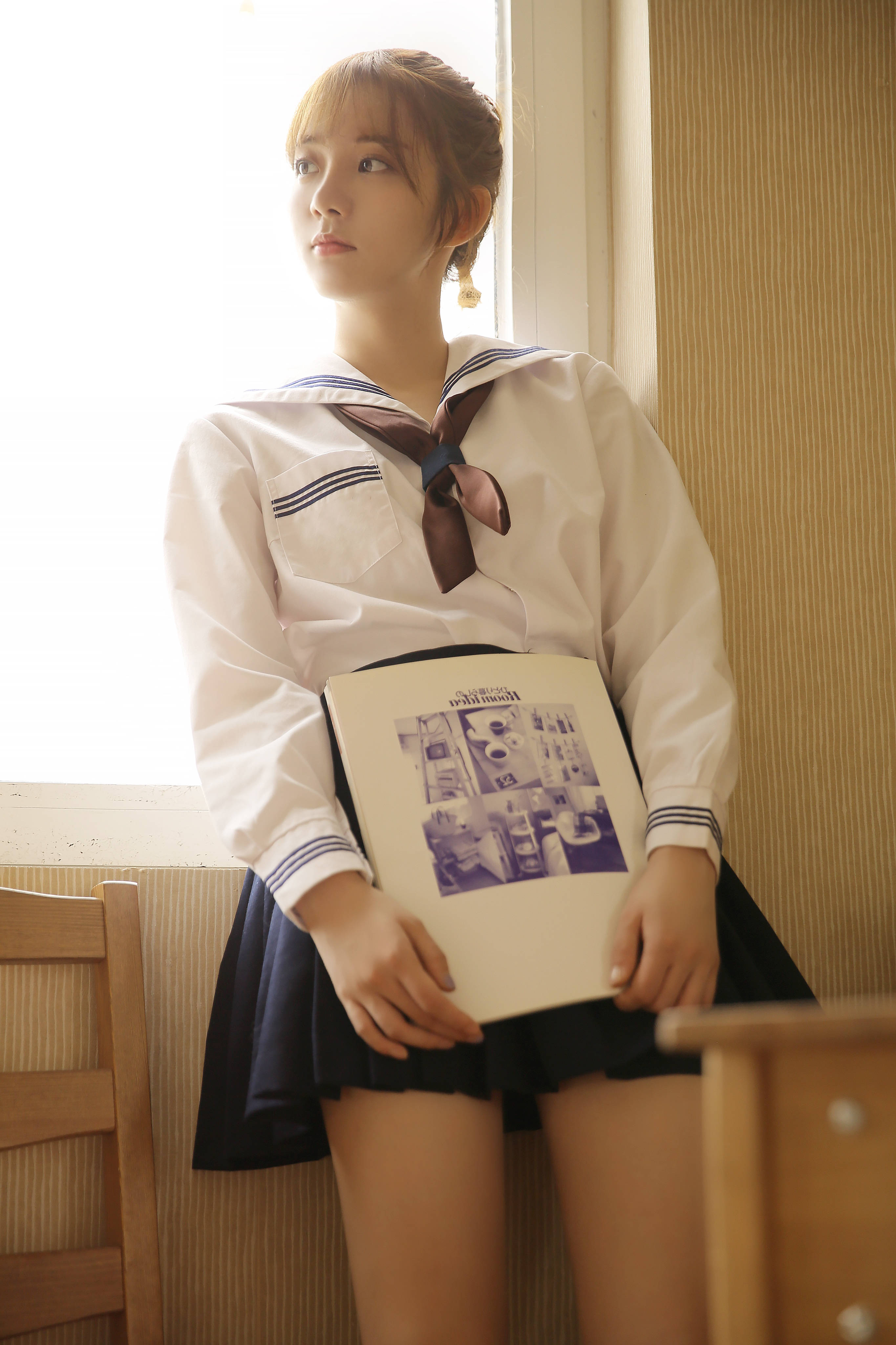齐刘海水手服少女,青春里的初恋模样
