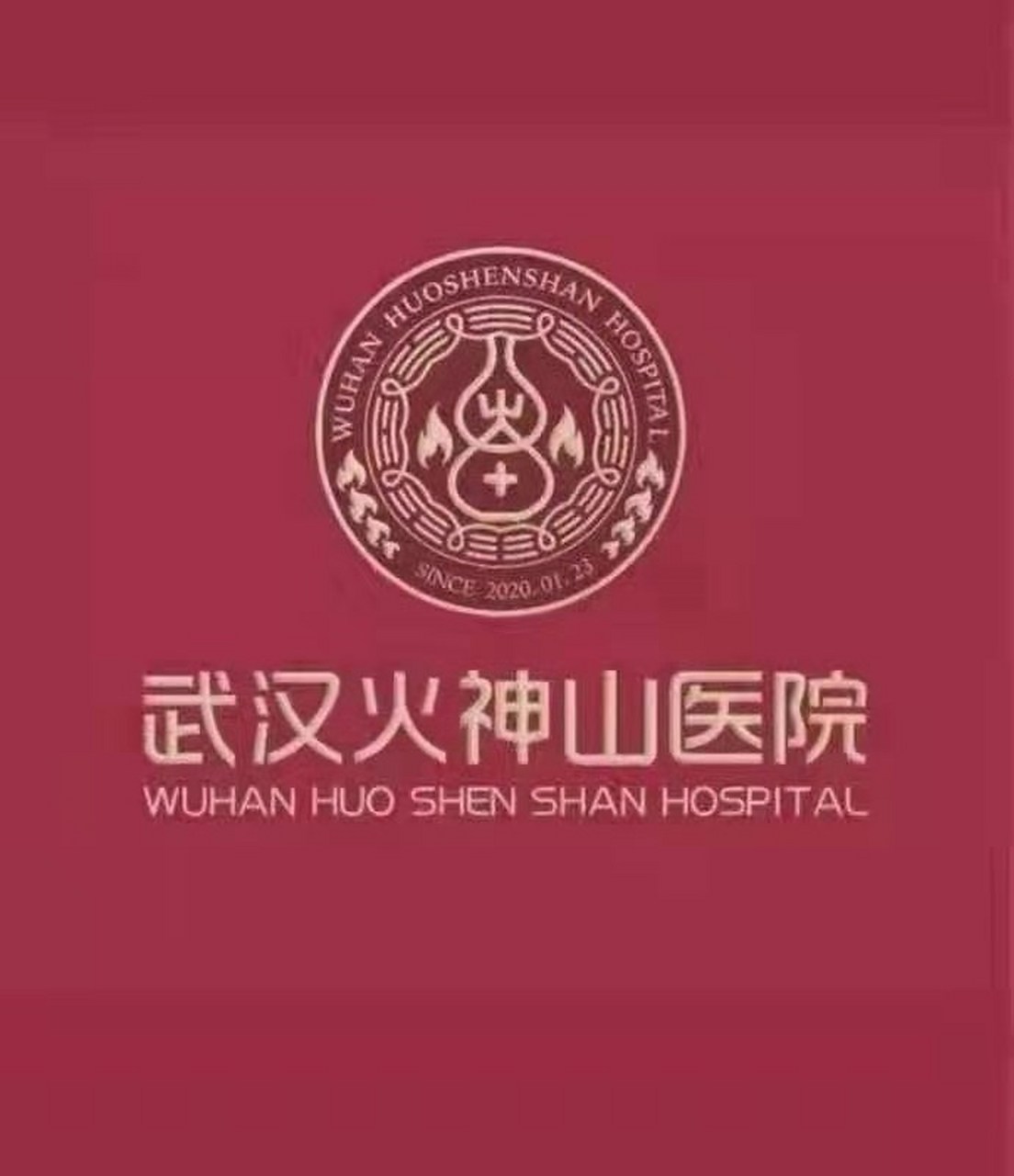 武汉火神山医院的logo,你们看看,这是哪个大师设计的啊?