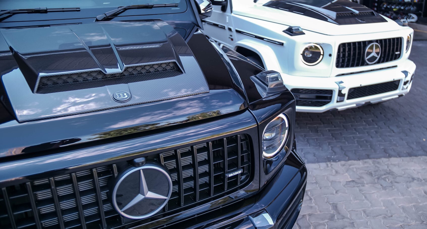 巴博斯套件的全新奔驰大g700,前脸