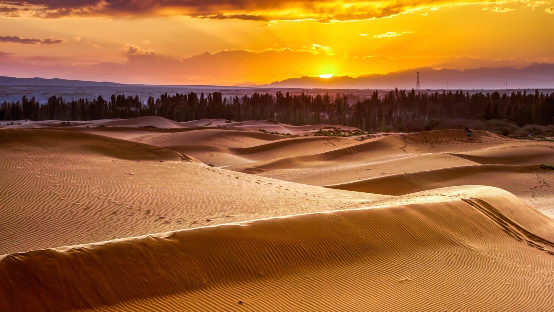 神秘的塔克拉玛干沙漠