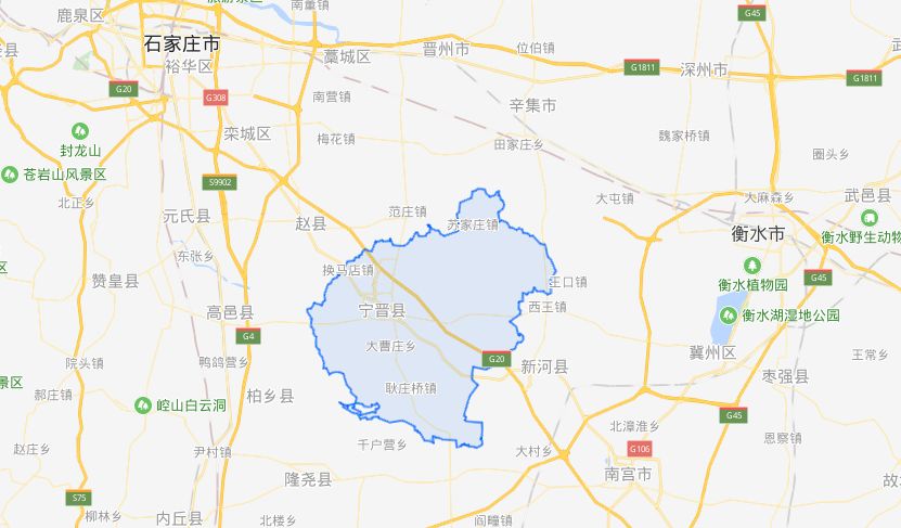 宁晋县城区街道地图图片