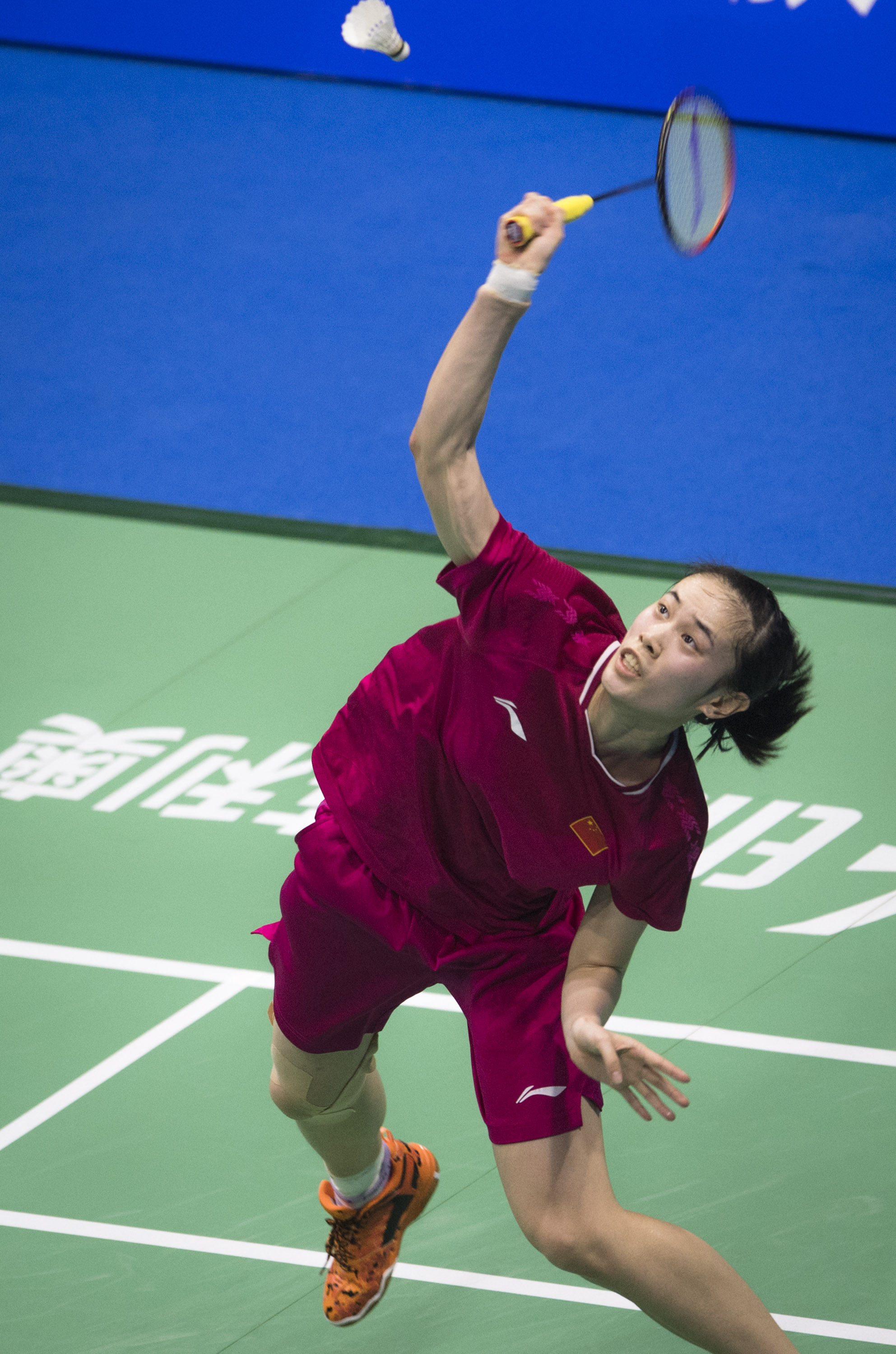 新华社照片,武汉,2019年4月25日    (体育)(5)羽毛球——亚锦赛