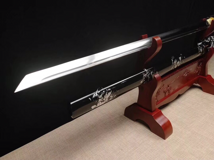 本作品全:104cm 刃:73cm 手柄:28cm ren宽3cm ren厚0.7cm 重量:1.