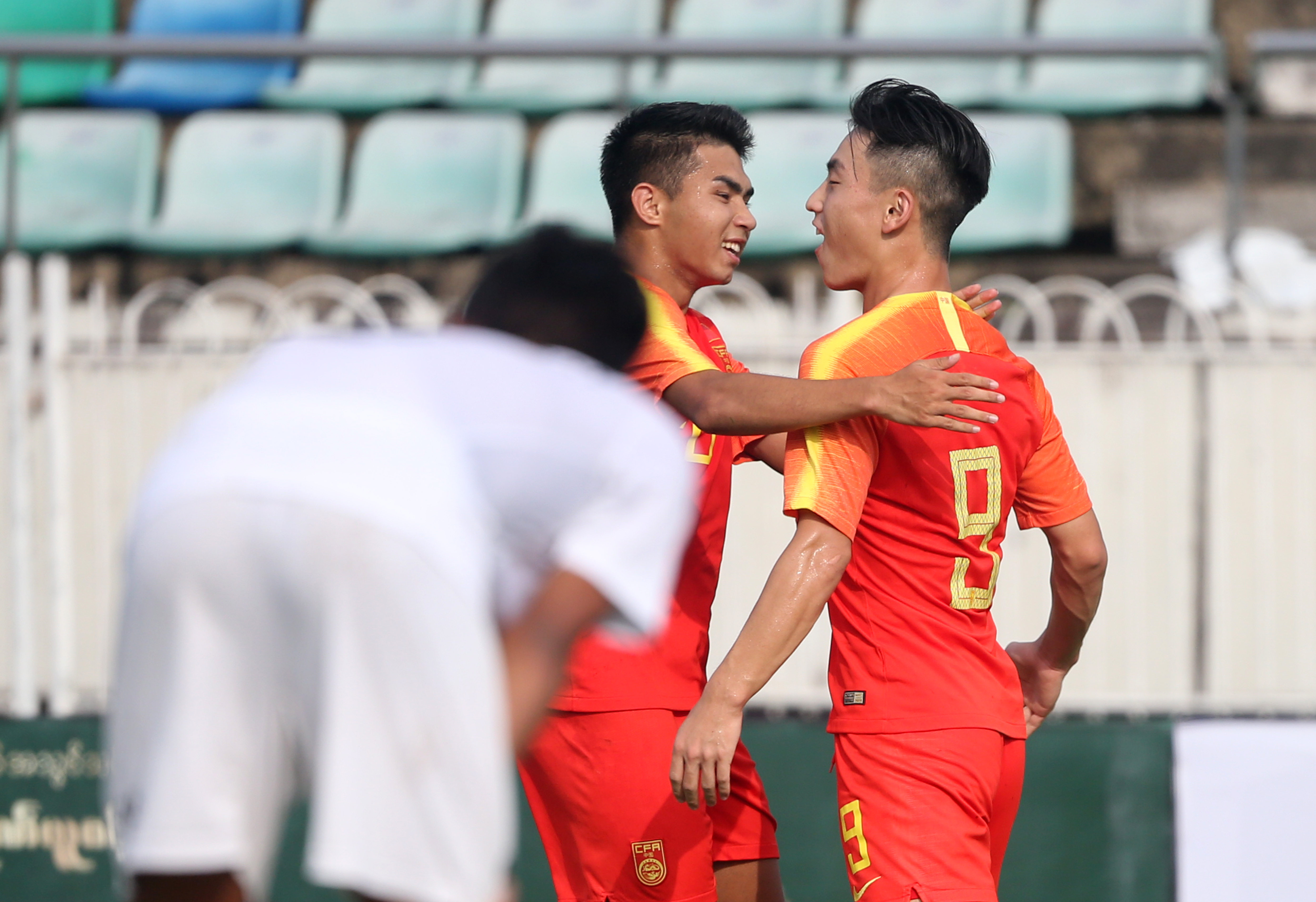 足球——u19亚青赛预选赛:中国胜缅甸