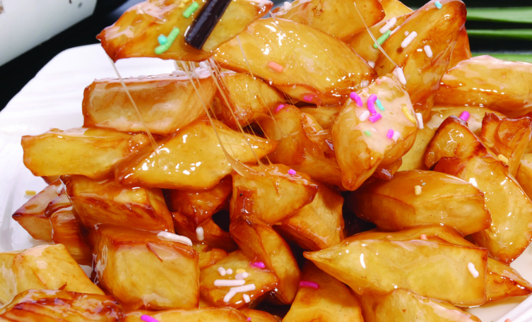 小朋友最爱的甜口菜来啦,甜而不腻的拔丝地瓜,软糯香甜!