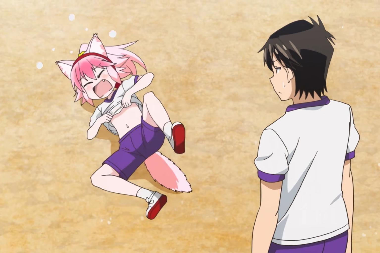 《成群逐队!西顿学园》第5话:道歉就要露肚子