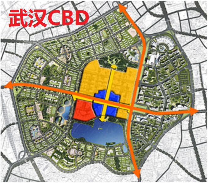 武汉cbd学习了北京cbd的经验,成为非滨水商务区中的佼佼者