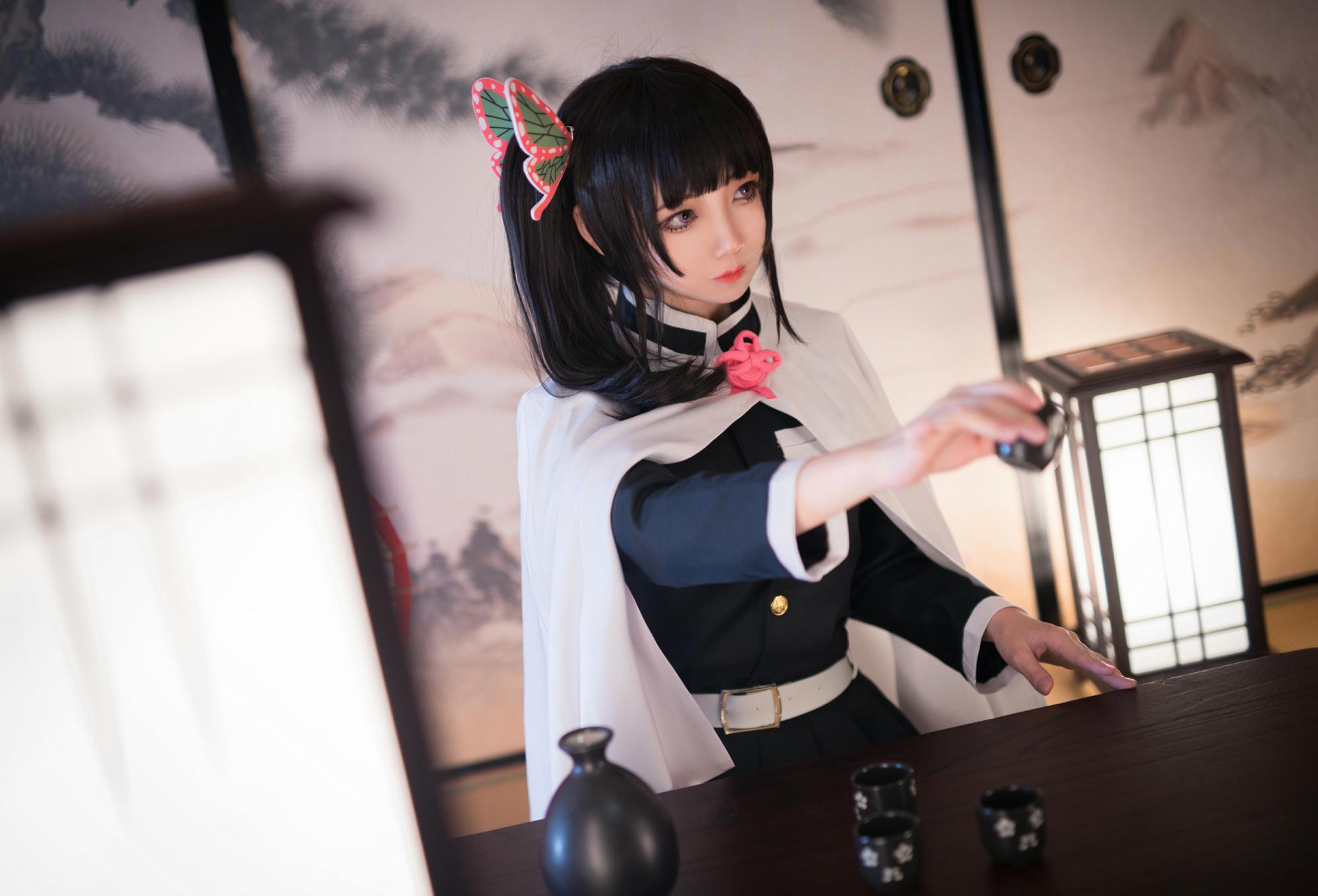 「鬼灭之刃」栗花落香奈乎cos,太好看了吧