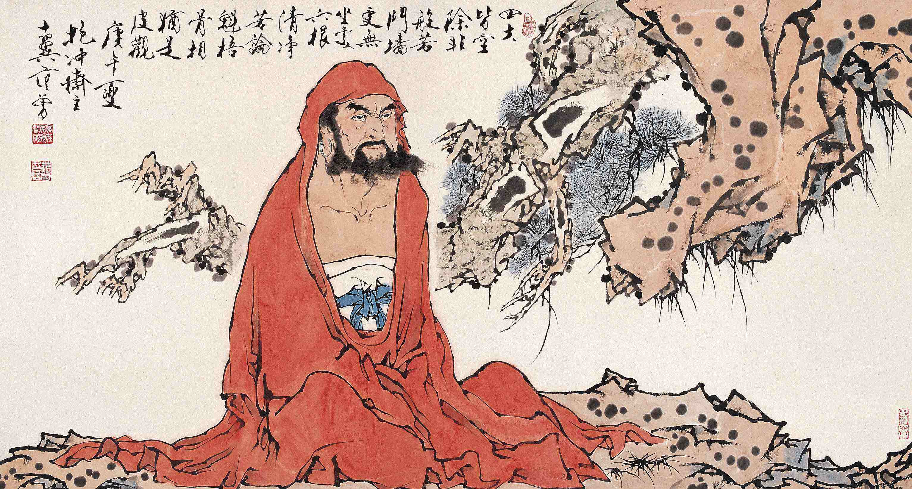 达摩祖师由天竺而来,入广州渡长江终到嵩山,成为中国佛教初祖!