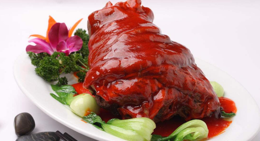 大厨教你做好吃的虎皮肘子,肥而不腻,入口即化,绝对会爱上它!