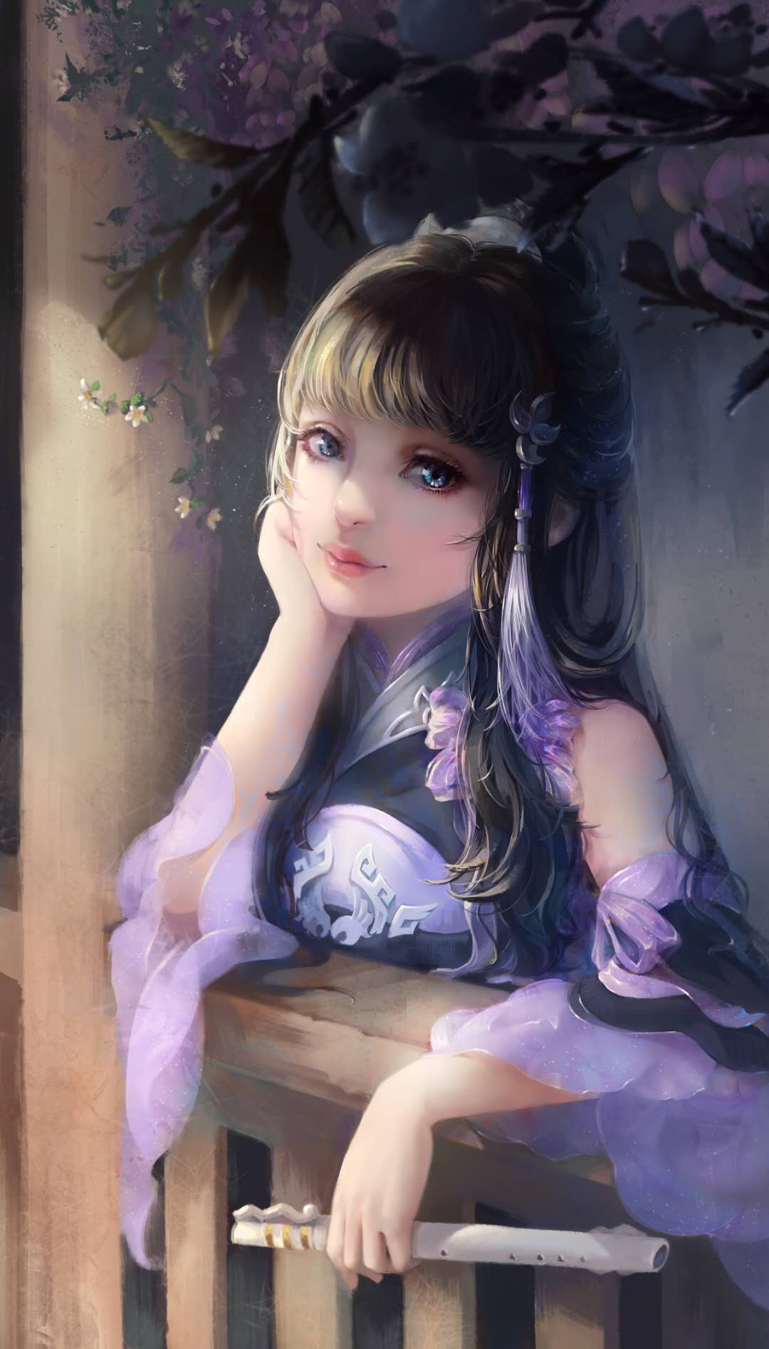 超可爱的古风动漫壁纸,你不曾给我一次回眸,我却始终对你微笑