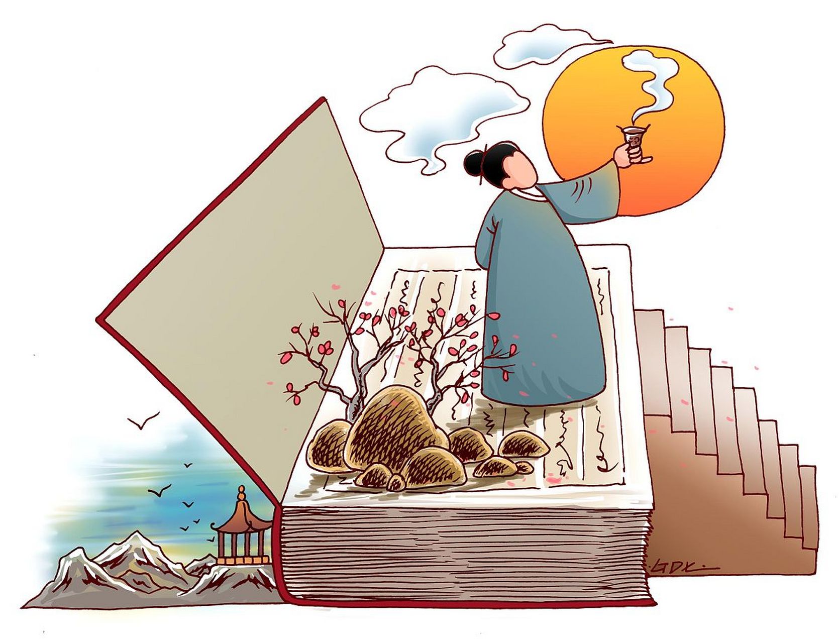 妻子惊叫着拒绝,而且大吵大骂,秀才高兴地说:"我家出了个贞洁妇女呀.