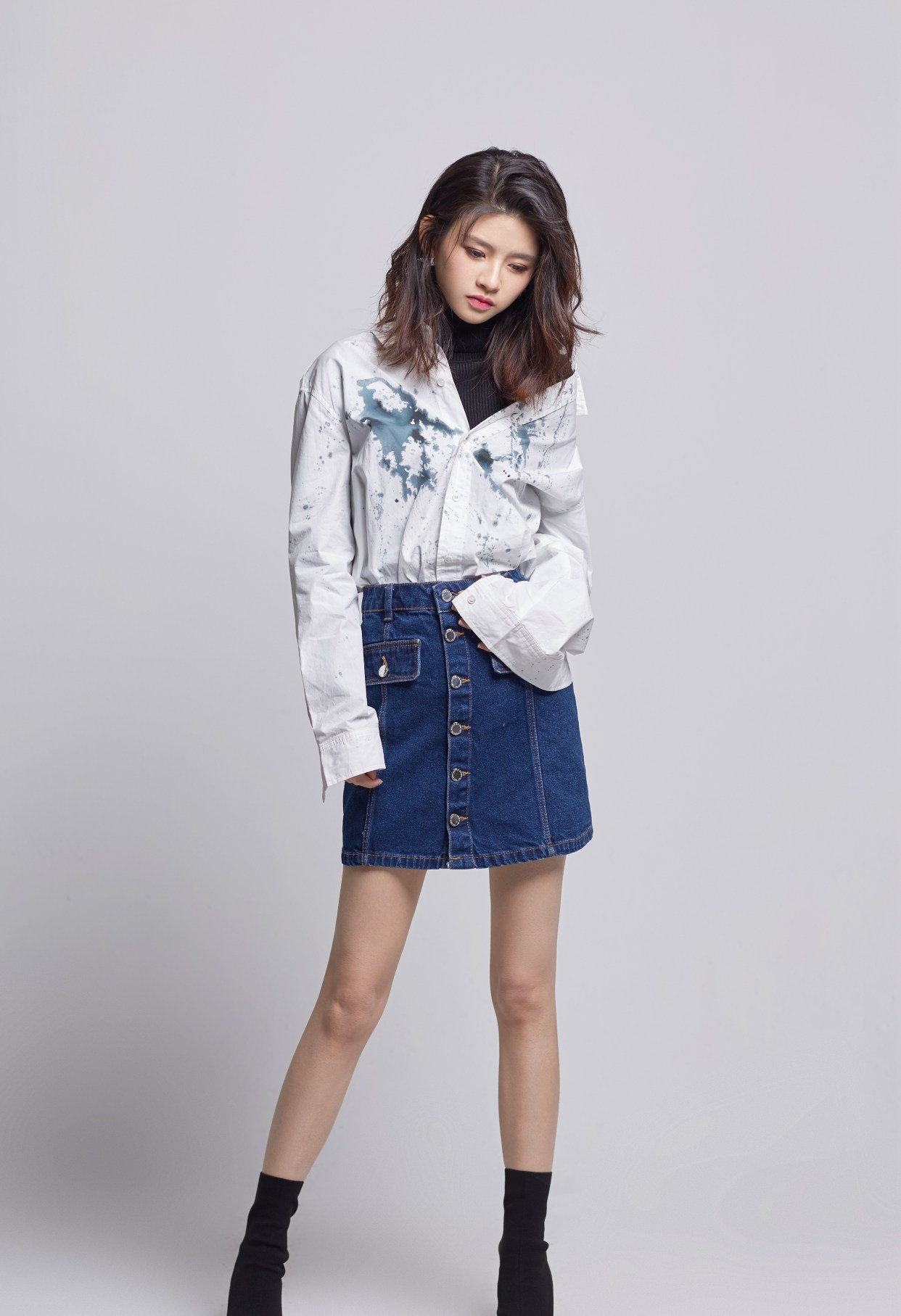 初春搭配愁坏人?林思意个性写真教你如何搭配,在线撩人