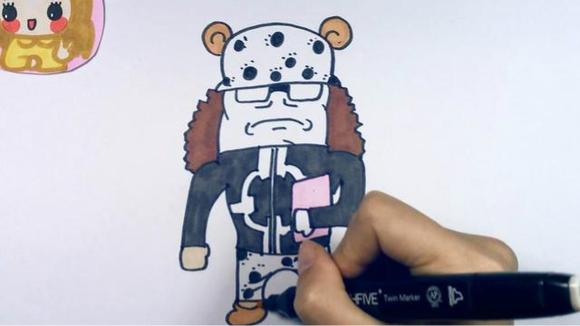 今天可乐姐姐要学画的是著名漫画《海贼王》中的暴君