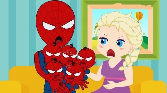 女蜘蛛怀孕生孩子图片