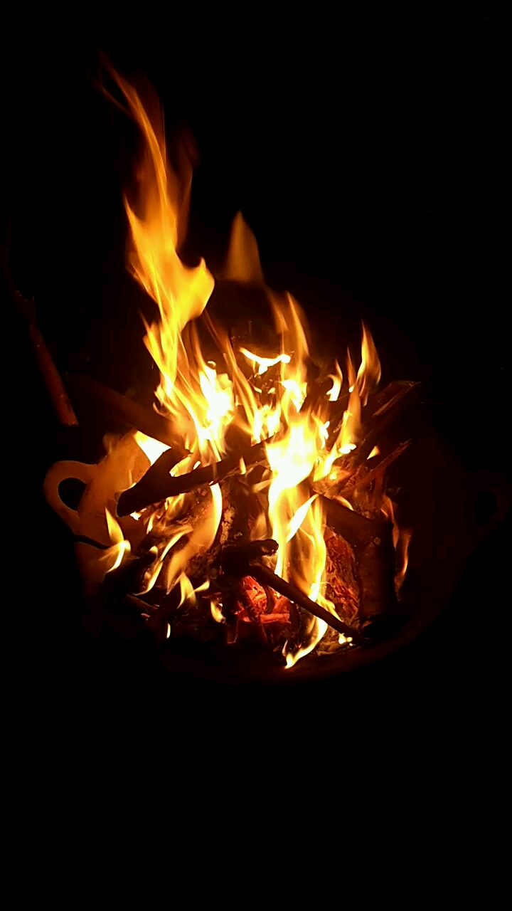 人家是秉烛夜谈,这是围着盆夜谈呀.