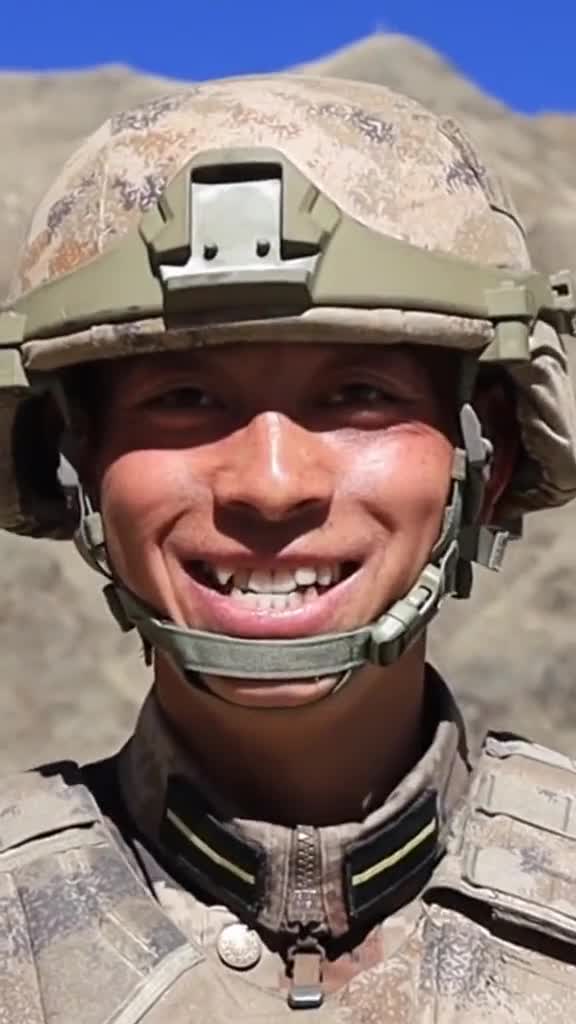 暖!高原战士的笑容太治愈了