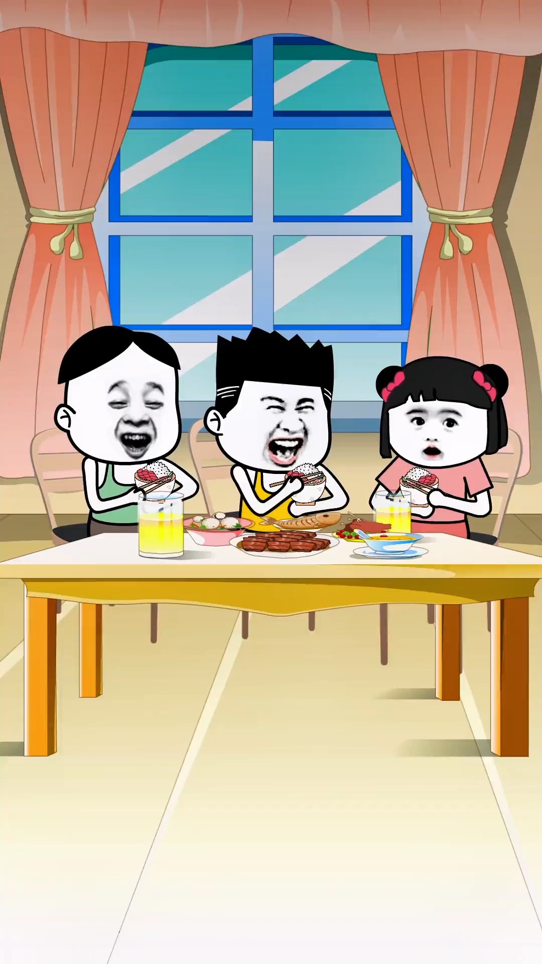 吃饭吃得正香呢,怎么突然就,爆笑