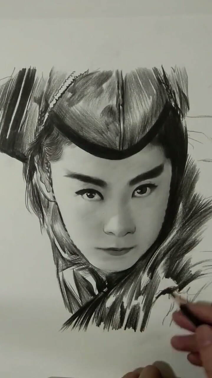 手绘高手#你还记得林青霞的东方不败吗