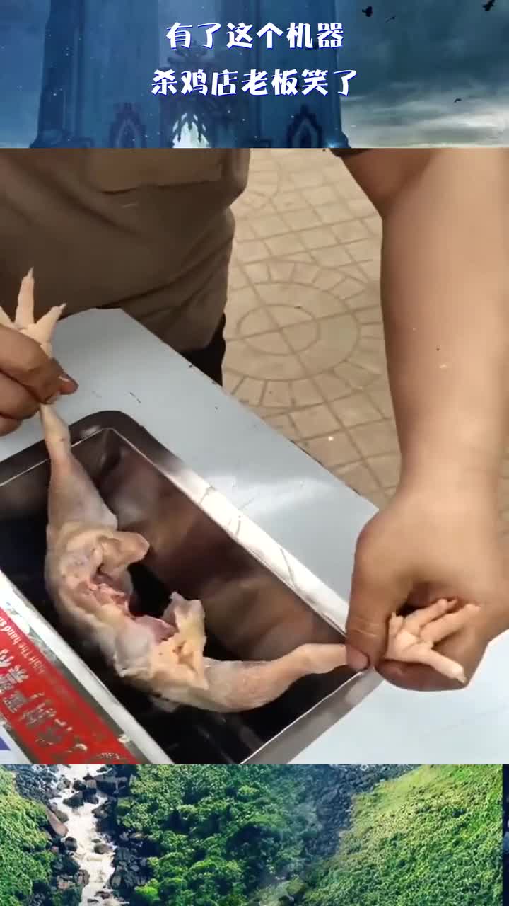 有了这个机器,杀鸡店老板笑了