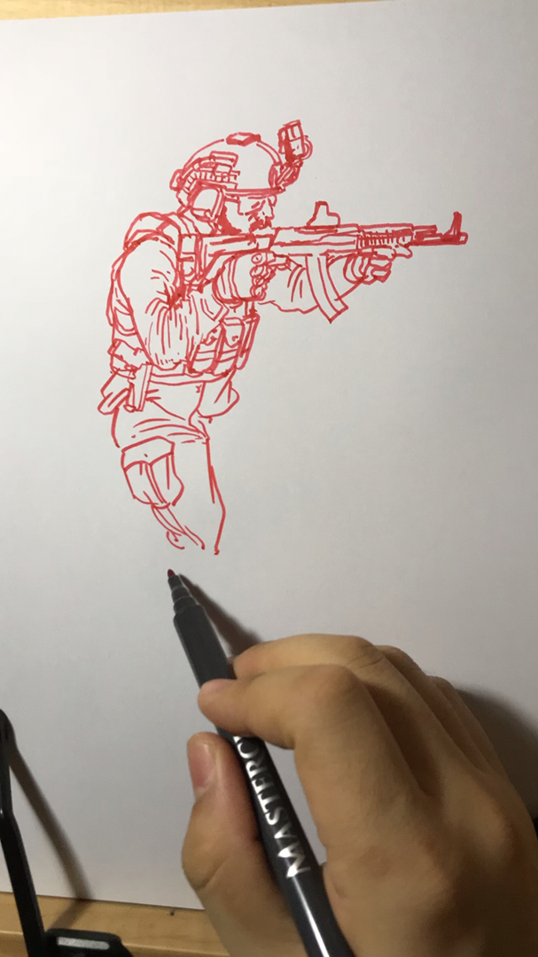 画个特种兵呗!-度小视