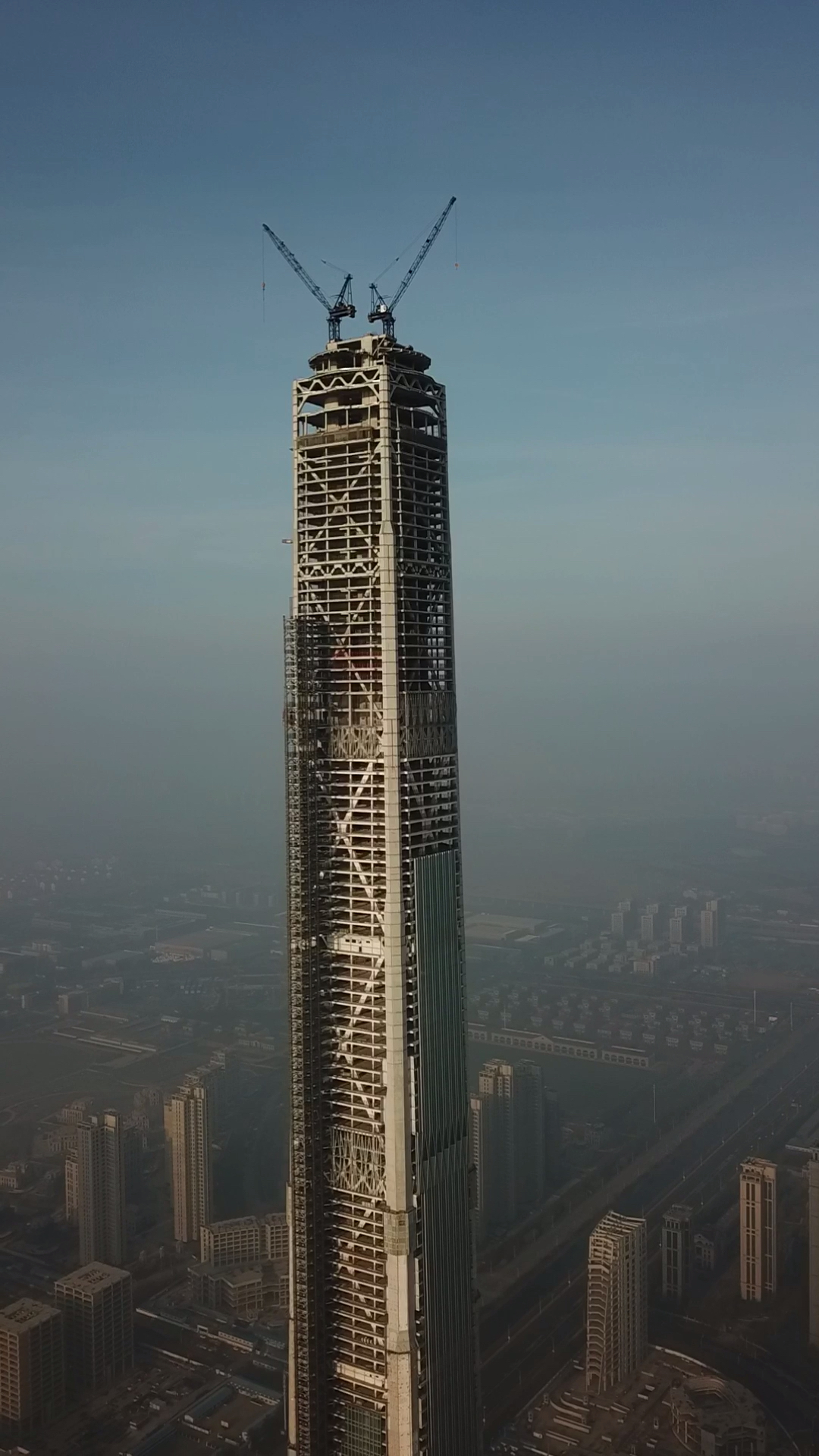 11年都没建成的高度600米大厦 天津117第一高楼