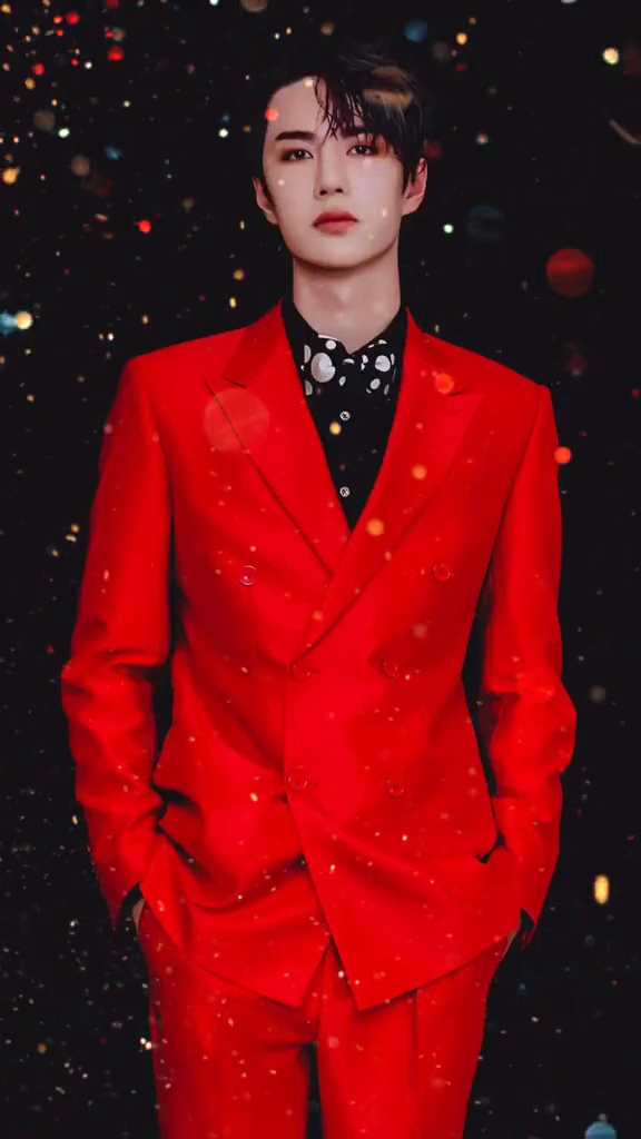 王一博红色衣服太好看了