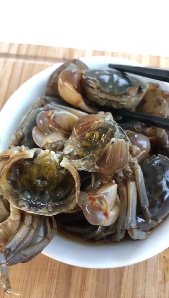 舌尖上的旅行#醉螃蜞,中午吃了四五只,有爱吃的朋友吗?