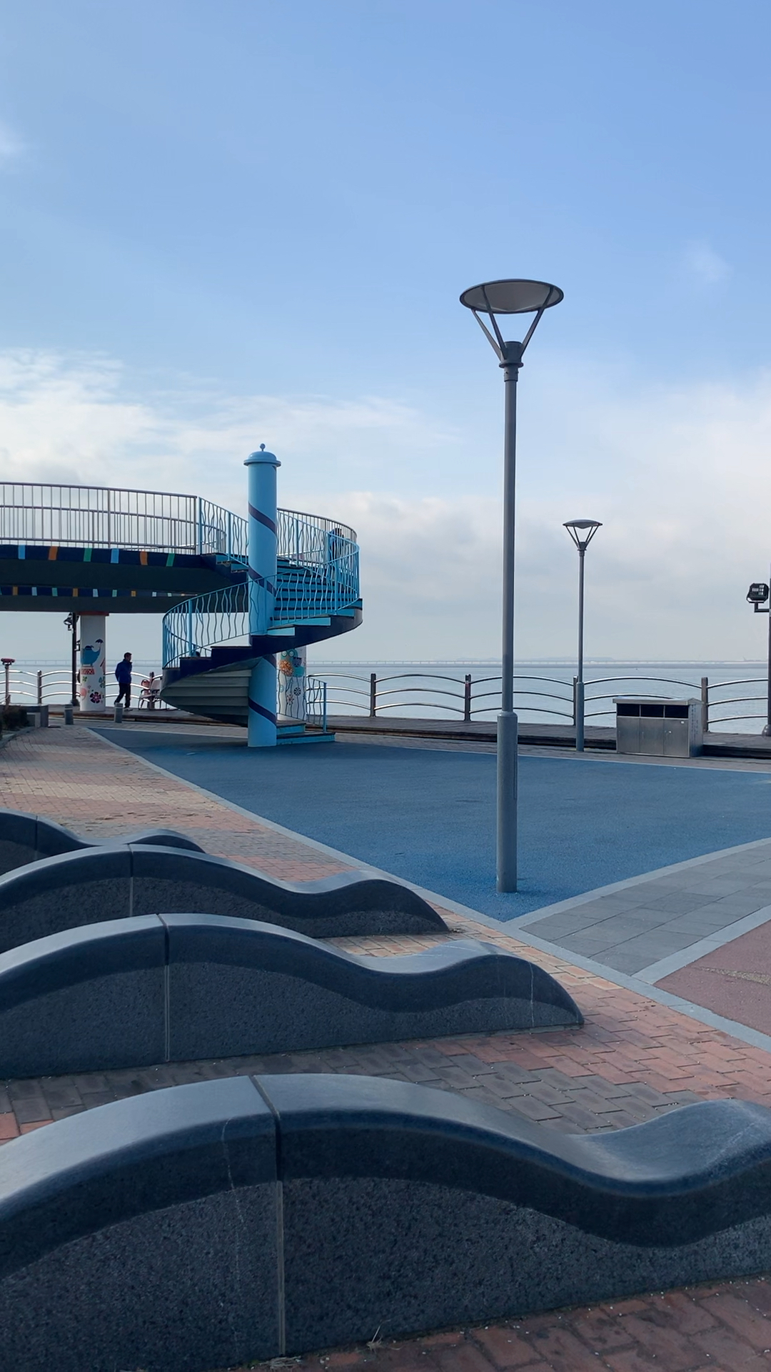 韩国仁川海边广场