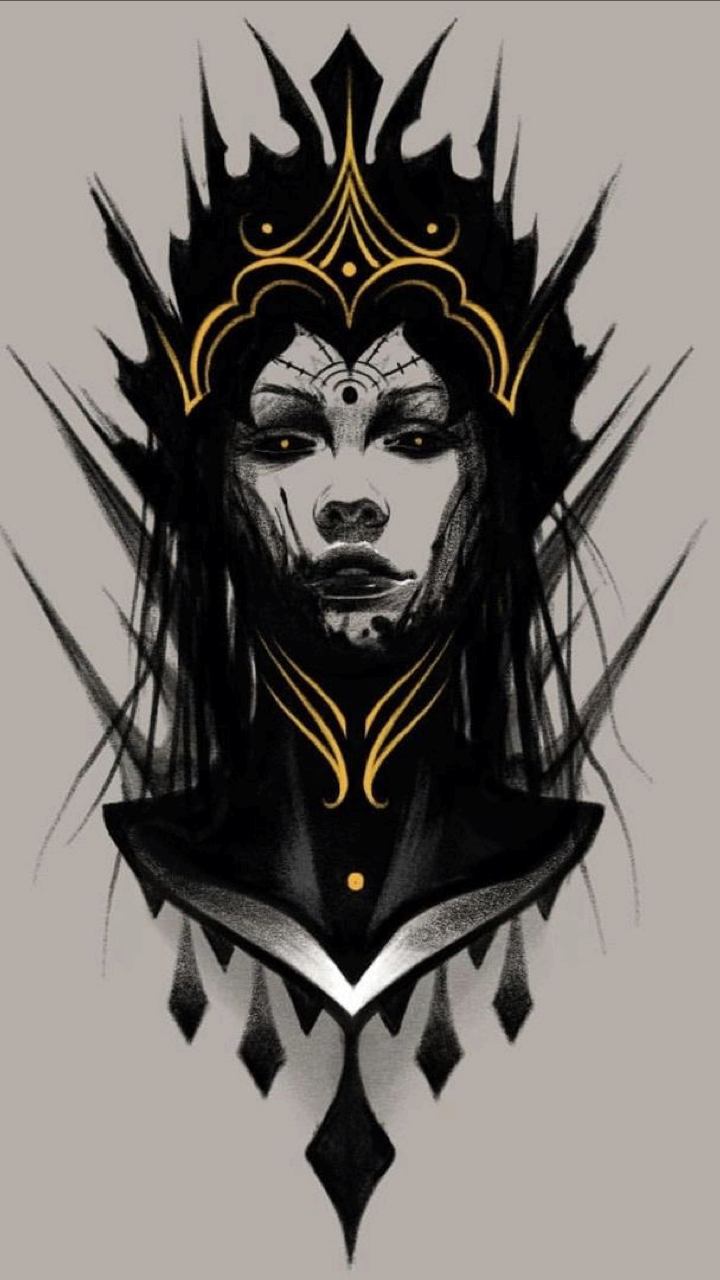 纹身#纹身图案推荐(女王 修女) 位置(大臂   大腿)