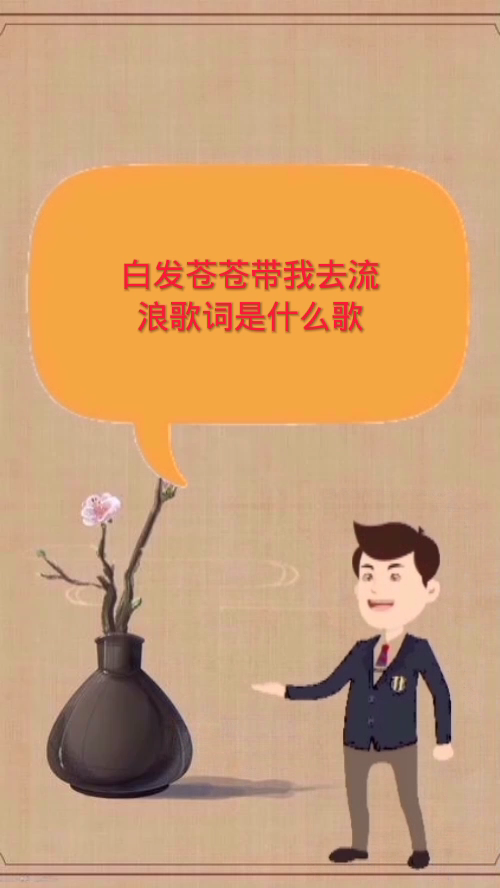 白发苍苍带我去流浪歌词是什么歌