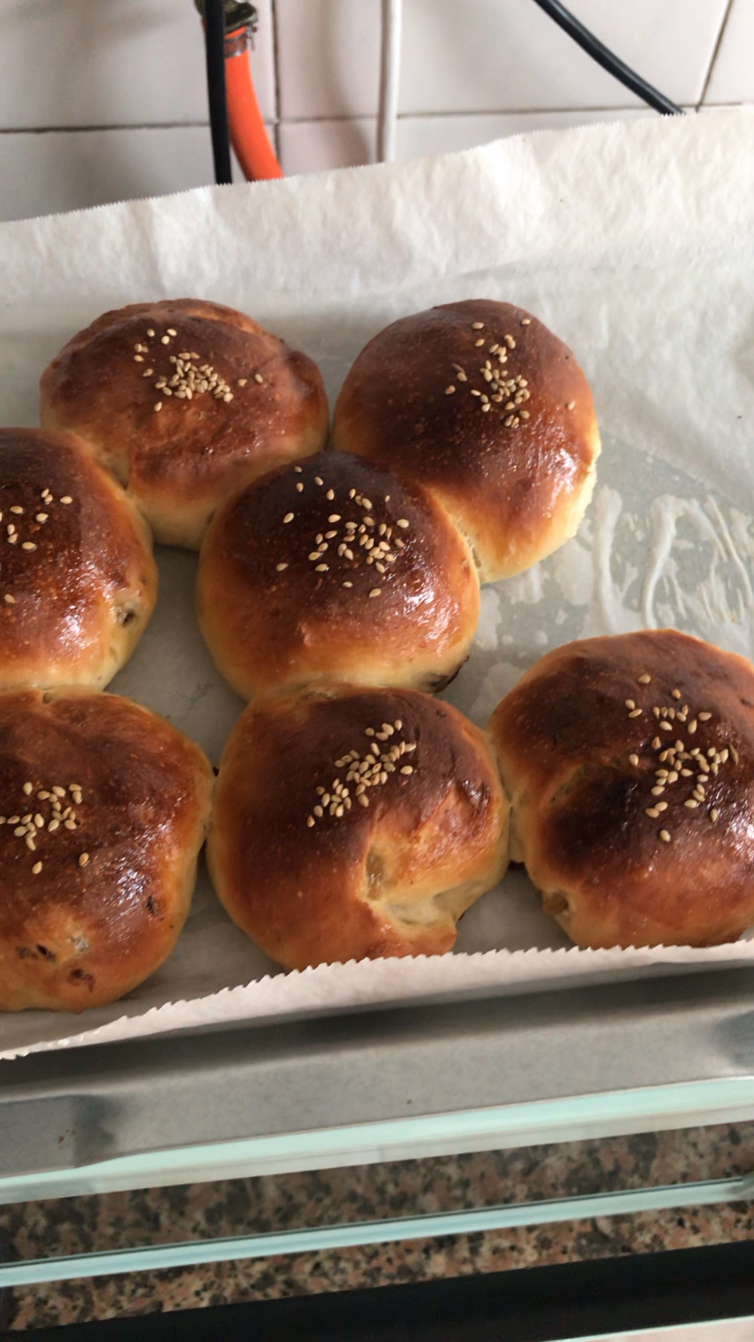 美食#葡萄干小餐包