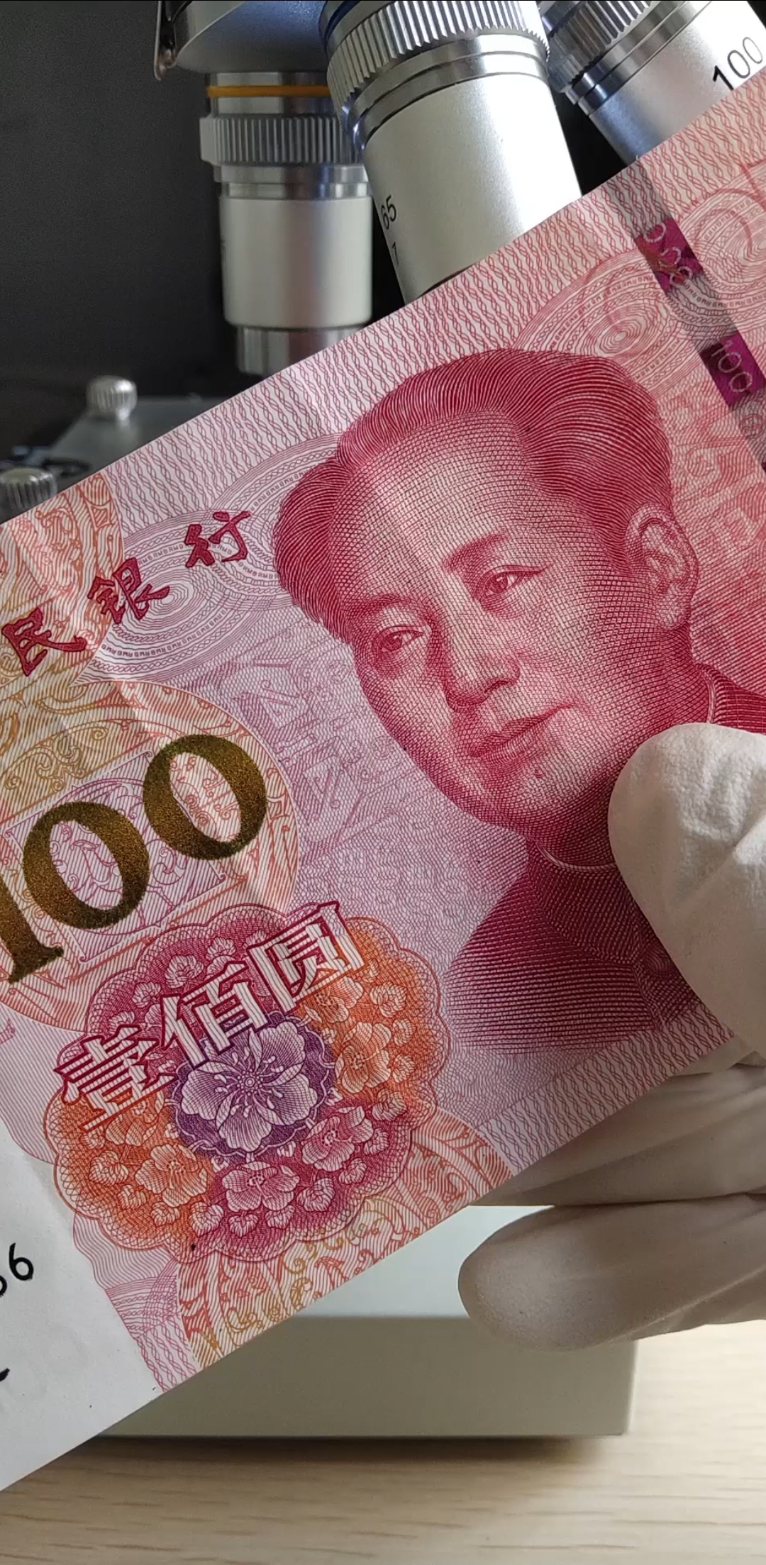 佛系生活#快忘了什么样百元人民币放大200倍